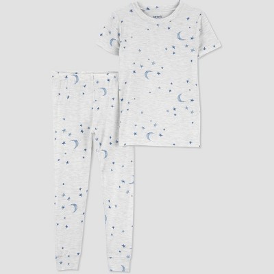 Image of Carter's Just One You®️ Comfy Soft Toddler 2pc Celestial Pajama Set - Gray 18M