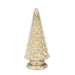 Mr. Christmas 16 in. Mercury Glass Tree with Twinkling Lights - 1 of 3