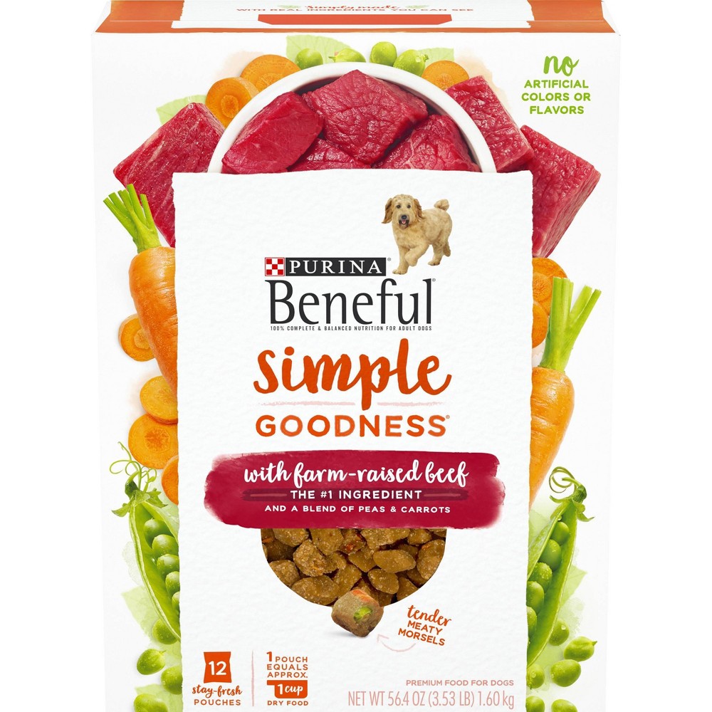 UPC 017800178976 product image for Purina Beneful Simple Goodness With Farm-Raised Beef Adult Premium Dry Dog Food  | upcitemdb.com