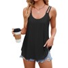 Women's Round Neck Tank Top Summer Casual Sleeveless T-shirt - 2 of 4