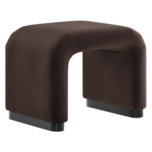 Modway Koda Performance Velvet Waterfall Stool - 1 of 4