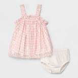 Baby Girls' Gingham Floral Dress - Cat & Jack; Pink