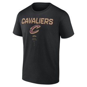 NBA Cleveland Cavaliers Men's Black Bi-Blend T-Shirt - 1 of 3