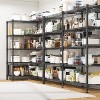 HOMDOX 5-Tier Heavy Duty Metal Storage Rack 72"×18"×72" Adjustable Wire Shelves 2000LBS Free Standing Storage Units Black - 3 of 4