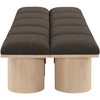 Meridian Furniture,Pavilion Boucle Fabric Bench - 3 of 4