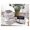 12pk 20"x20" Hemstitched Design Border Dinner Napkins Gray - Saro Lifestyle - 3 of 4