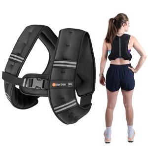 Body Sport Weighted Vest, 10 lb. - Adjustable Fitness Vest for Strength Training, Running, Walking, and Endurance Workouts - 1 of 4