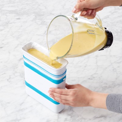 FreezeUp Food Block Maker, 6 Cup: YouCopia Freezer Organizer, Plastic, 2-Year Warranty, White