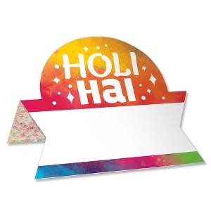 Big Dot of Happiness Holi Hai - Festival of Colors Party Tent Buffet Card - Table Setting Name Place Cards - Set of 24 - 1 of 4