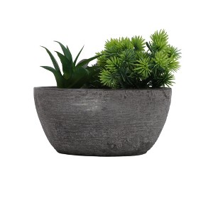 Unique Bargains Artificial Plants Plastic Blue Green 5.91"x1.18"x5.91" 1Pcs - 1 of 4