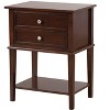 NicBex Nightstand with 2 Drawers and Bottom Shelf Modern Bedside Table Bedroom Furniture for Bedroom, Living Room - 3 of 4
