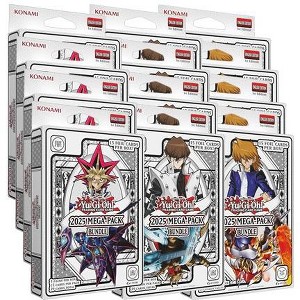 Konami Yu-Gi-Oh! CCG 2025 Mega Pack Bundle Tuck Box Case (12 Boxes) - 4 of Each Art - 1 of 4