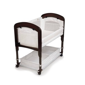 Arm's Reach Cambria Co-Sleeper Bassinet - Espresso/White - 1 of 4
