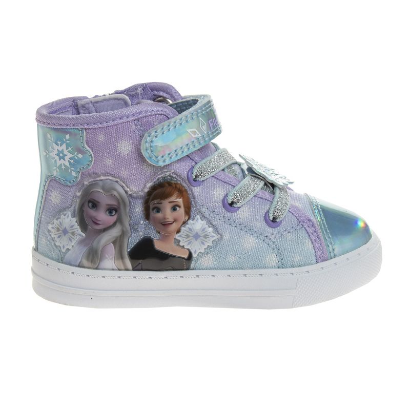 Frozen High-Top Hook and Loop Canvas Sneakers (Toddler/Little Kid), 4 of 8