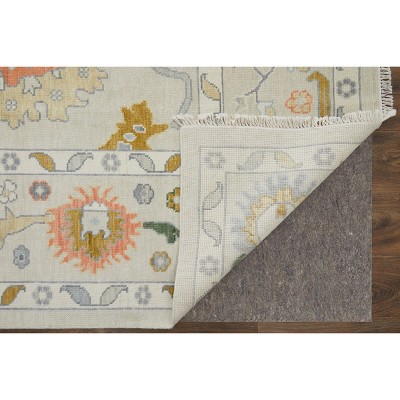 Karina Blue and Ivory Hand-Knotted Wool Area Rug