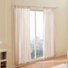 VEVOR Natural Linen Curtains, 52 x 84 inch 2 Panels Set, Semi Sheer Light Filtering Flax Textured Linen Drapes, Rod Pocket Back Tab Design, Beige - 2 of 4