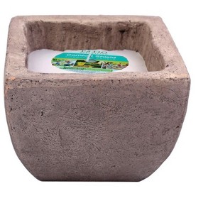 Patio Essentials Stone Citronella Candle with Holder For Mosquitoes/Other Flying Insects 6 oz (Case of 6) - 1 of 1