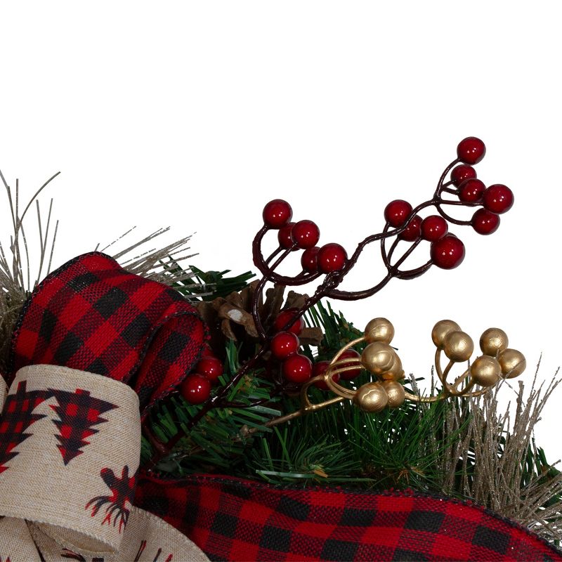 Northlight Bows and Berries Artificial Christmas Wreaths - 24-Inch, Unlit, 3 of 5