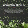 PexFix 72 in. H x 35 in. W Black Metal Arch Wall Planter Box with Trellis for Climbing Plants - 4 of 4
