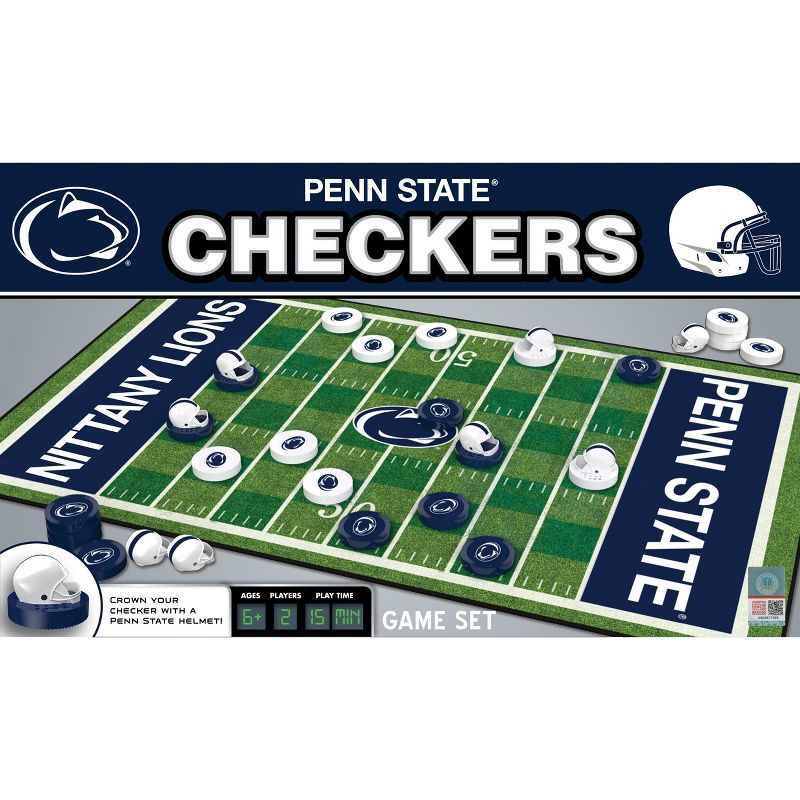 MasterPieces Officially licensed NCAA Penn State Nittany Lions Checkers Board Game for Families and Kids ages 6 and Up, 1 of 6