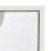 Kate and Laurel Sylvie Sahara Gray 2 Framed Canvas by Alexander Ginzburg, 18x24, White - 3 of 4