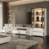 ATJafurn White Media Console for TVs up to 75'' - 2 of 4