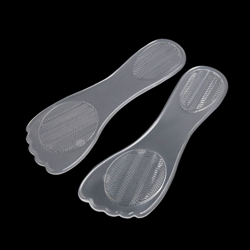 Unique Bargains 1 Pair Transparent Gel High Heel Liner Pad Foot Shoes Protect Insole for Women, 2 of 4