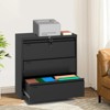 Lock Lateral 3 Drawer File Cabinets - Metal Filing Storage Vertical Cabinets for Home Office Furniture Organization Hanging Letter/Legal/F4/A4 - 2 of 4