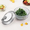 Attop Salad Spinner and Vegetable Chopper Set with 3 Blades, 4.2Qt Large Bowl for Effortless Lettuce Drying, Onion Dicing, and Potato Cutting - 2 of 4