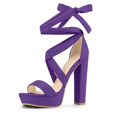 Purple heels for cheap on sale