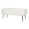 Jofran,Huggy Luxury Plush Faux Fur Upholstered Storage Bench - 3 of 4