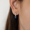 Girl's CZ Birthstone Heart Screw Back Sterling Silver Earrings - In Season Jewelry - 3 of 4