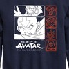 Boys' - Avatar: The Last Airbender - Katara and Aang Grid Graphic Long Sleeve Fleece Sweatshirt - 2 of 4