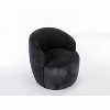 CENGHU Chenille Fabric Swivel Accent Chair, Barrel Chair With Black Powder Coating Metal Ring, for Living Room, Bedroom - 2 of 4
