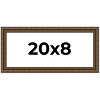 PosterPalooza | Panoramic Sculpted Gold Picture Frame - UV Acrylic, Foam Board Backing, Hanging Hardware - 2 of 4