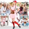 FATMOON Baseball Crossbody Purses for Women Mom Sport Small Baseball Shoulder Bag Vegan Leather Softball Handbags - 2 of 4
