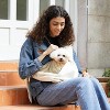 FUKUMARU Dog Sling, DIY Strap Puppy Carrier Sling for 3-15 lbs Small Dogs, Ultralight Cat Travel Purse with Mesh Bag - 2 of 3