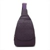 MKF Collection Cleisy M logo Embossed Vegan Leather Women’s Sling Bag by Mia K - 2 of 4