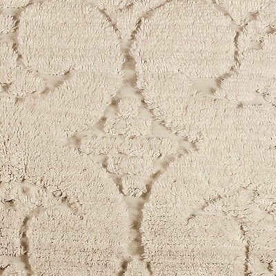 Ivory Cotton Textured Chenille Standard Pillow Sham