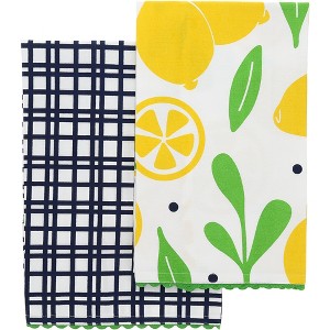Pavilion Gift Company - Lemons - Tea Towel Gift Set (2 - 20" x 28") - Kitchen Textiles - 1 of 4