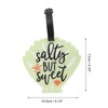 Unique Bargains Letter Shell Luggage Tag 1 Pc - 2 of 4