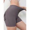 DOMETOUR Women’s High Waist Sports Short with Pocket - 3 of 4