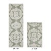 Medallion Collection 2 Piece 100% Cotton Tufted Bathroom Rug Set  with Non-Slip Backing, Machine Washable, Tumble Dry Bath Mat - 2 of 4