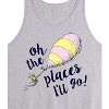 Men's - Dr. Seuss - Oh The Places I'll Go Balloon Graphic Tank Top - 2 of 3