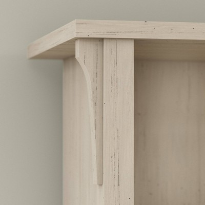Salinas Antique White Hall Tree Bench with Storage and Hooks