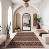 Modern Abstract Stripe Area Rug Floor Mat Indoor Low Pile Non Slip Soft Carpet For Living Room Bedroom Washable Foldable Rugs - 4 of 4