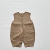 MyKids-Usa Baby Solid Color Sleeveless Unisex Overall - 3 of 4