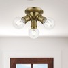 Livex Lighting Lansdale 3 - Light Flush Mount in  Antique Brass - 2 of 4