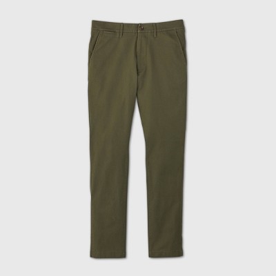 mens skinny green chinos