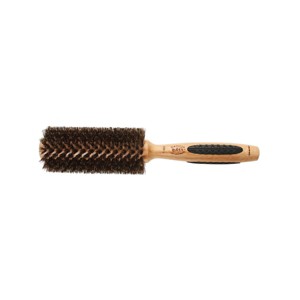 Bass Brushes P Series Straighten & Curl Round Brush with Deluxe Length Styling Head 100% Premium Natural Bristle Bamboo Handle - 1 of 3